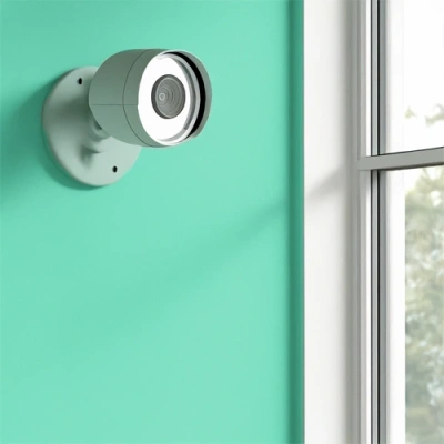 South Bend vivint camera facing a window